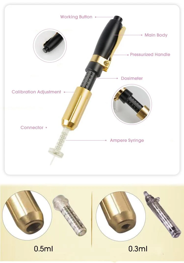 Wholesale 0.3 0.5ml Syringe and Medicine Needle Meso Gun Hyaluronic Pen Injection Machine Hyaluronic Acid Injector Pen